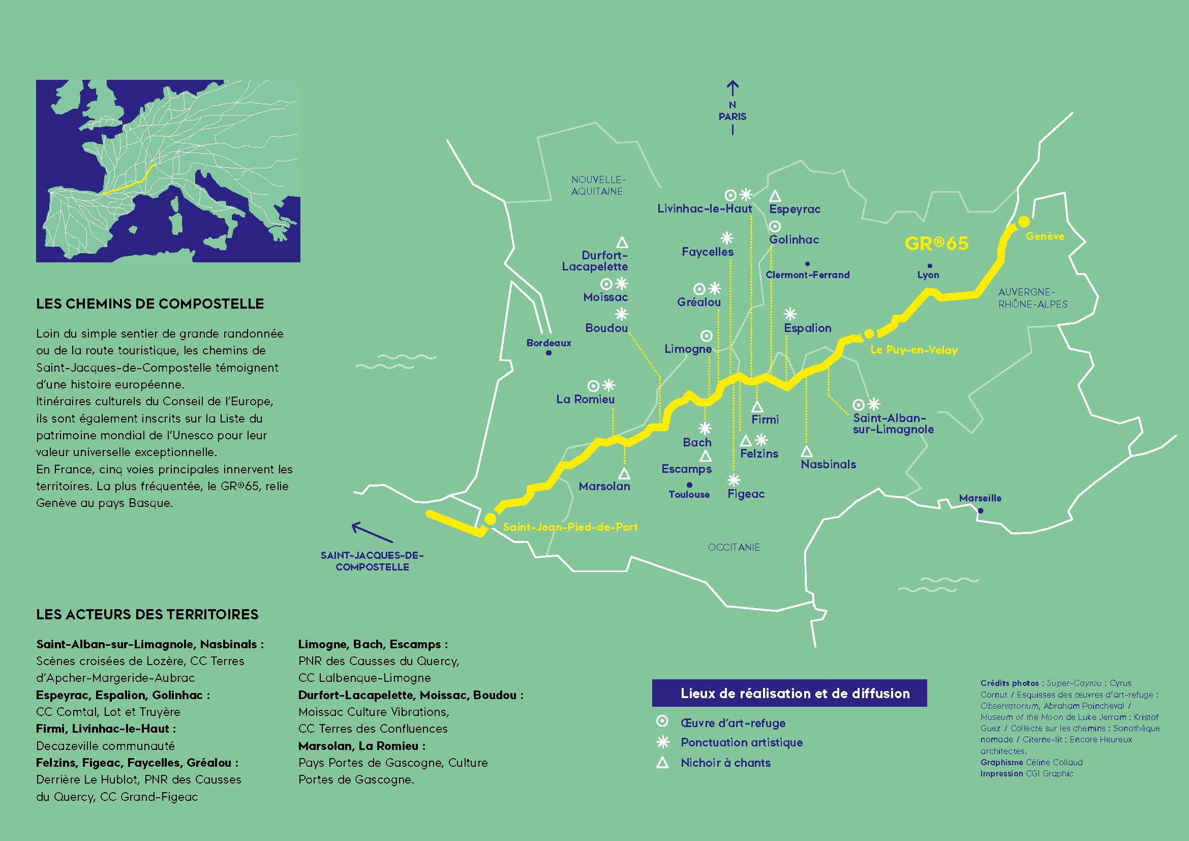carte chemin st jacques de compostelle Pays Portes de Gascogne